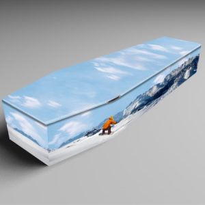 snowboarder, scuba, rugby printed coffins-0