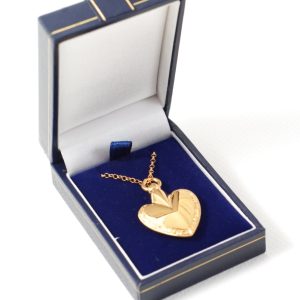 Gold plated over sterling silver heart-0