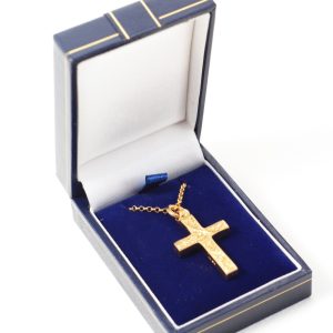 Gold plated over sterling silver Cross-0