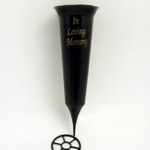 Plastic Grave Spike Large Black (248511)-0