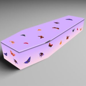 Butterfly, Sheep, Parakeets printed coffins-0