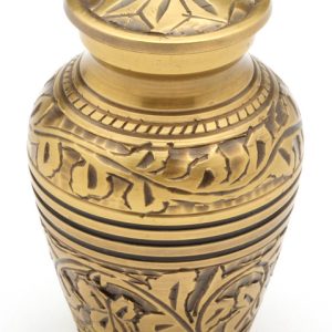 Brass Keepsake 3" (Banbury Brass Keepsake UU400008A) Token Ashes-0