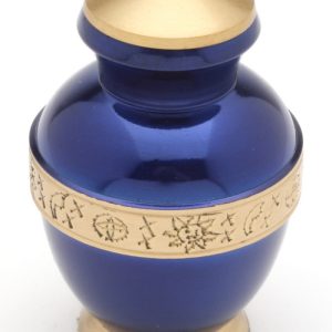 Brass Keepsake 3" (Cambridge Sapphire Keepsake UU400018A) Token Ashes-0