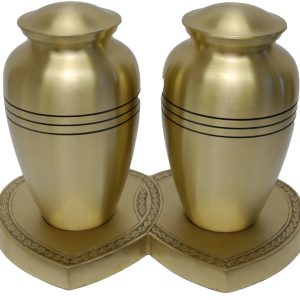 CHEADLE BRASS COMPANION CREMATION ASHES URN