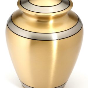 DURHAM BRASS CREMATION ASHES URN