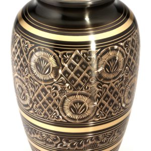 GLOUCESTER BLACK CREMATION ASHES URN