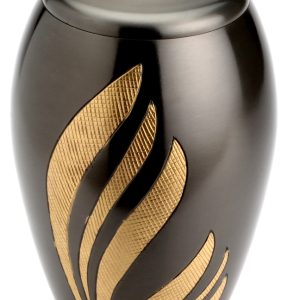 NEWBURY BLACK CREMATION ASHES URN-0