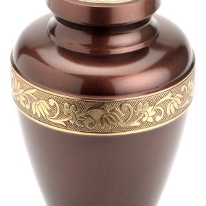 Large Brass Urn 10" (Oxford Plum UU100006A 210 CI)-0