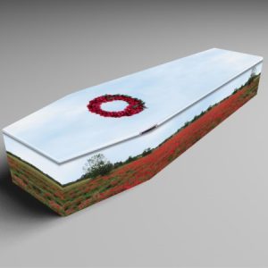 Poppies, light blue, in sky coffins-0