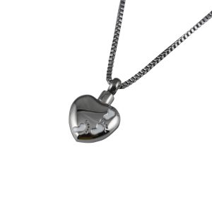Ash Pendant Chelsea Heart with Footprint Design 9-0