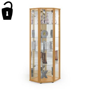 Glass Display cabinet - Beech BS.DCB55 -0