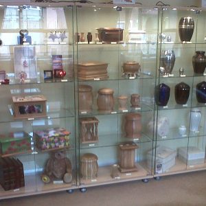 Beech Glass cabinet - Integrated lighting unit B-RS1-0