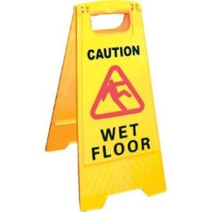 Floor Sign - Caution Wet Floor / Cleaning In Progress-0