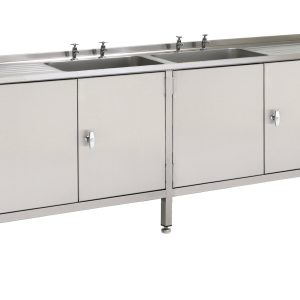 Double Bowl + Double Drainer Cupboard Set-0
