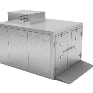 Mortuary Fridge (4 BODY) Roll in - For 23" Tray Carrier - KB200-0