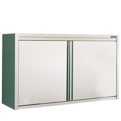 Stainless Steel Mortuary Wall cupboard with sliding doors-0