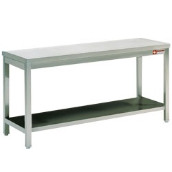 Mortuary Work table with lower shelf-0