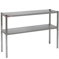 Stainless Steel Two Tier Free Standing Shelf-0