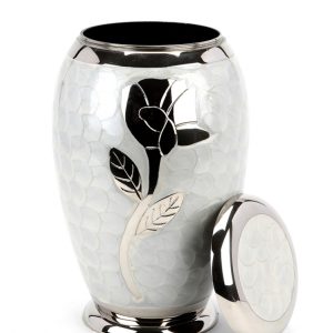 CREWE WHITE CREMATION ASHES URN