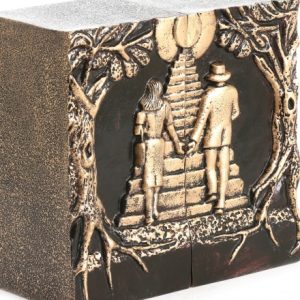 STAIRWAY TO HEAVEN COMPANION / DOUBLE CREMATION ASHES URN BRONZE