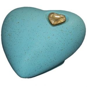 HARBURY HEART TEAL CREMATION ASHES URN