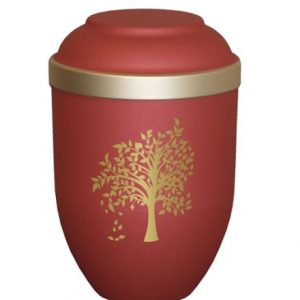 TREE RED BIO CREMATION ASHES URN