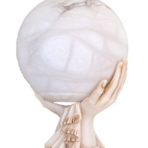 ALABASTER ALZITE SPHERE CREMATION ASHES URN