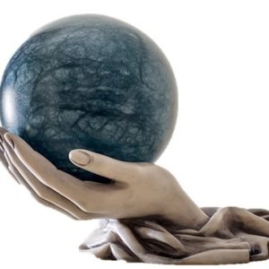 ALABASTER ALZITE SPHERE CREMATION ASHES URN