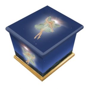 Fairy Dust Wooden Child/Infant Cremation Ashes Urn