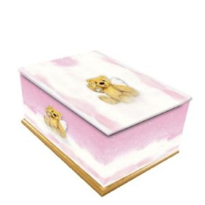 Twinkle Twinkle Pink Wooden Child/Infant Cremation Ashes Urn