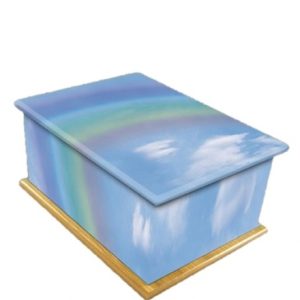 Rainbow Bridge Wooden Child/Infant Cremation Ashes Urn