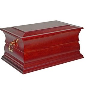 NEWQUAY SOLID WOOD CREMATION ASHES CASKET DOUBLE