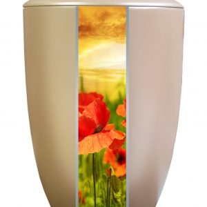 FARLEY BEIGE POPPY CREMATION URN