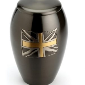 UNION BLACK CREMATION ASHES URN